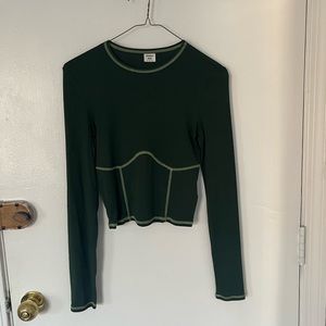 Aritzia Sunday Best Green Long Sleeve Size S